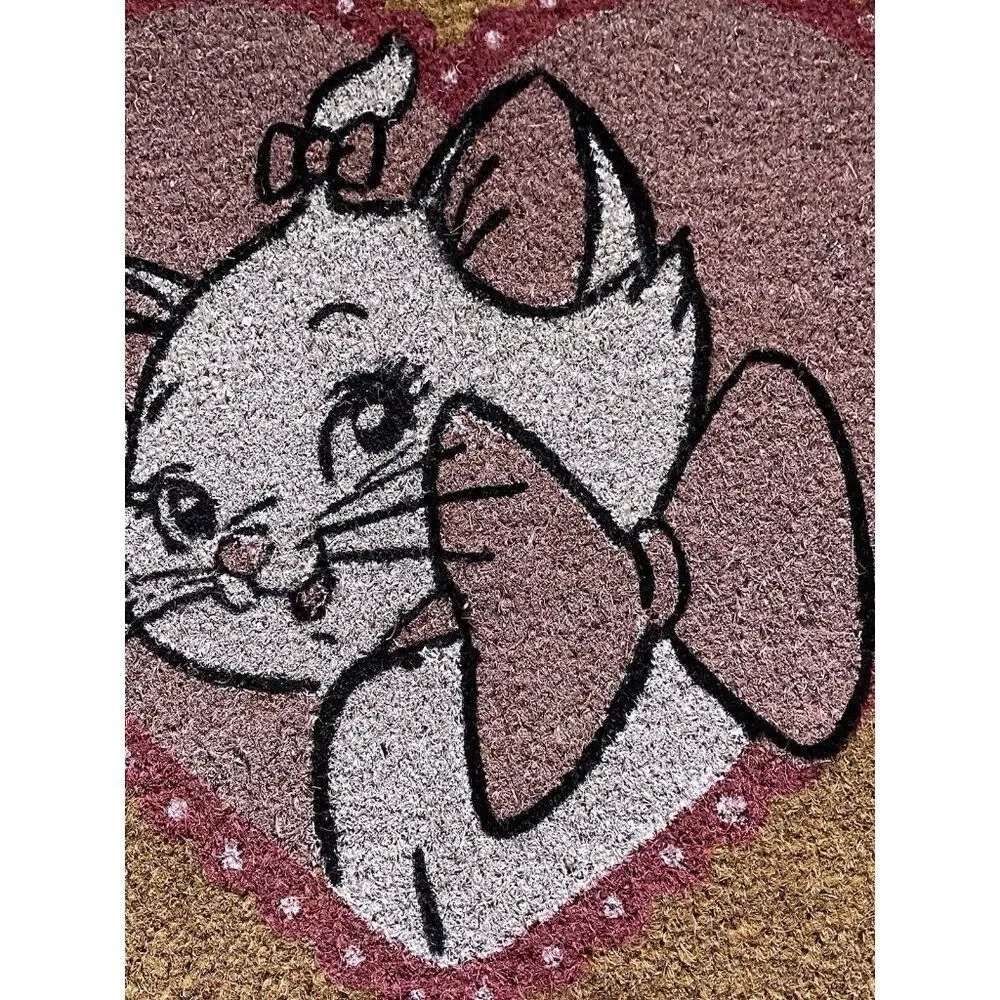 Disney The Aristocats Marie Hello Friends Heart Coir Welcome Door Mat 20” X 32”‎
